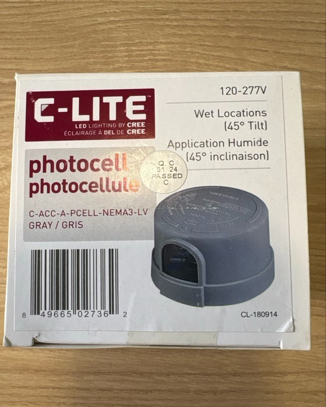 Cree Lighting C-Lite Photocell C-ACC-A-PCELL-NEMA3-LV