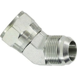 65026 45 deg Swivel Nut Elbow, 9/16 in Female JIC x 9/16 in Male JIC (2 Pack)