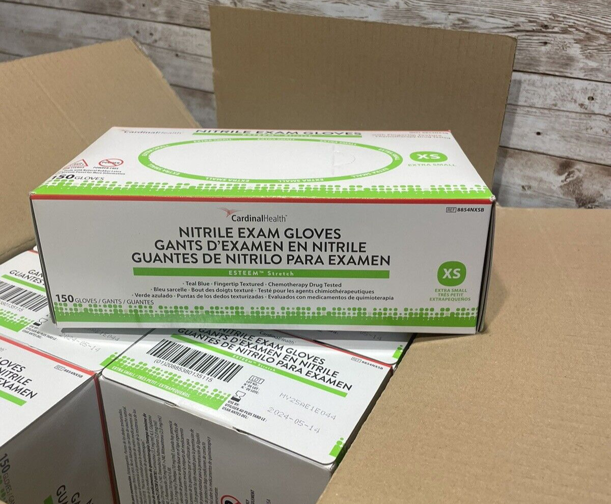 Esteem Nitrile PowderFree Exam Gloves *1500/cs* Size: XSMALL *See Date*