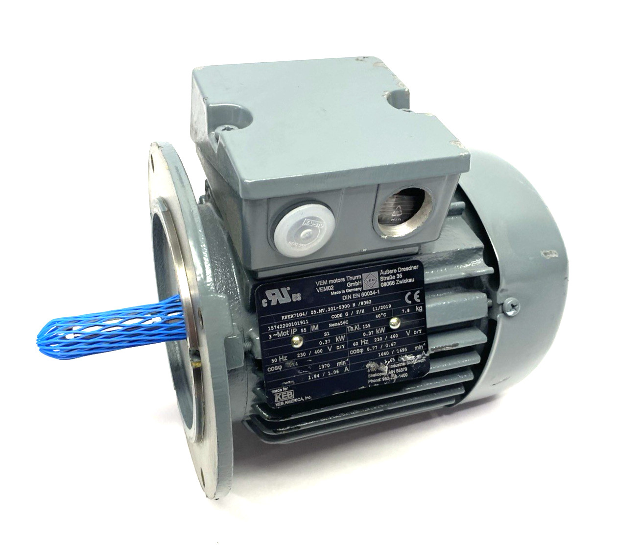 VEM Motors Thurm KPER71G4/05.MV.301-5300H/8382 Squirrel Cage Induction Motor