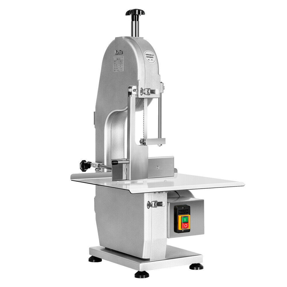 1500W Electric Bone Saw Machine 2.6HP Frozen Meat Cutter 110V Commercial Bandsaw
