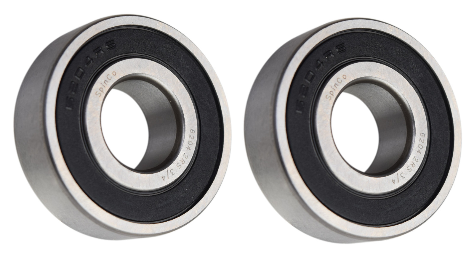 (2 Each) 6204-2RS-3/4, 6204LLU12, 204PP12 Sealed Radial Ball Bearing 0.75″X47X14