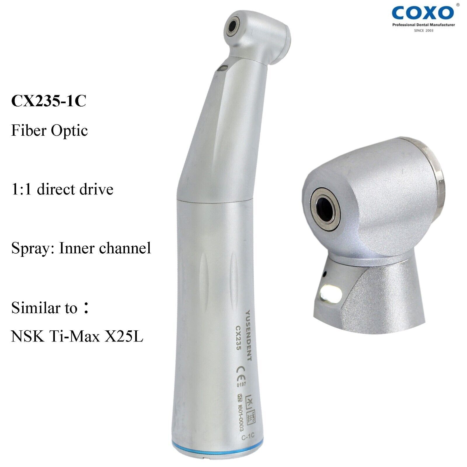 COXO C PUMA Master Dental Electric Motor LED Handpiece 6:1 1:5 Contra Angle NSK