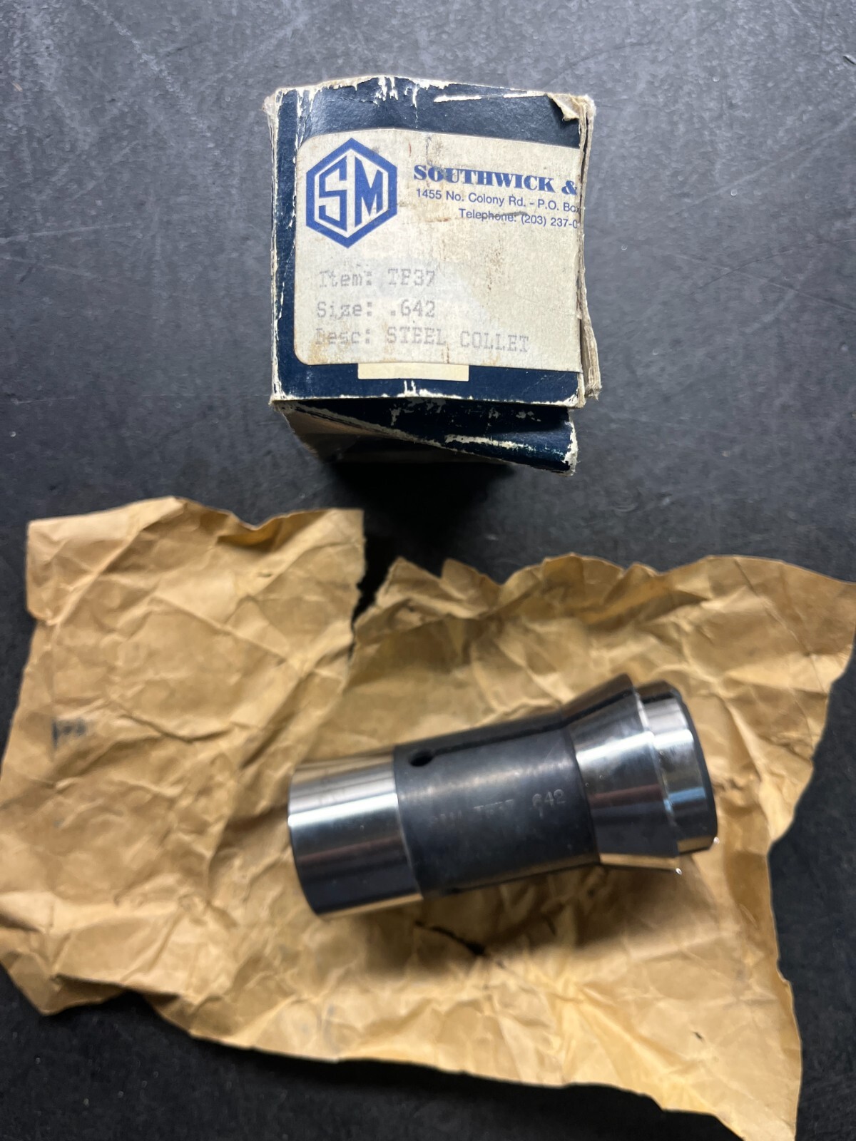 Southwick & Meister TF37 Steel Collet Size .642