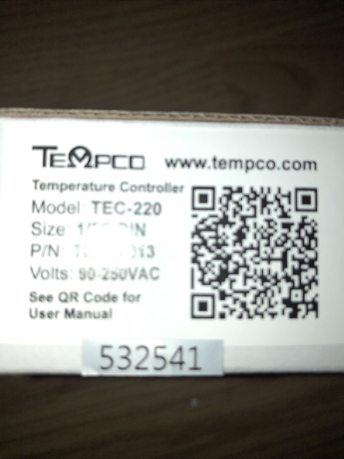 Tempco TEC-220 Temp Controller,