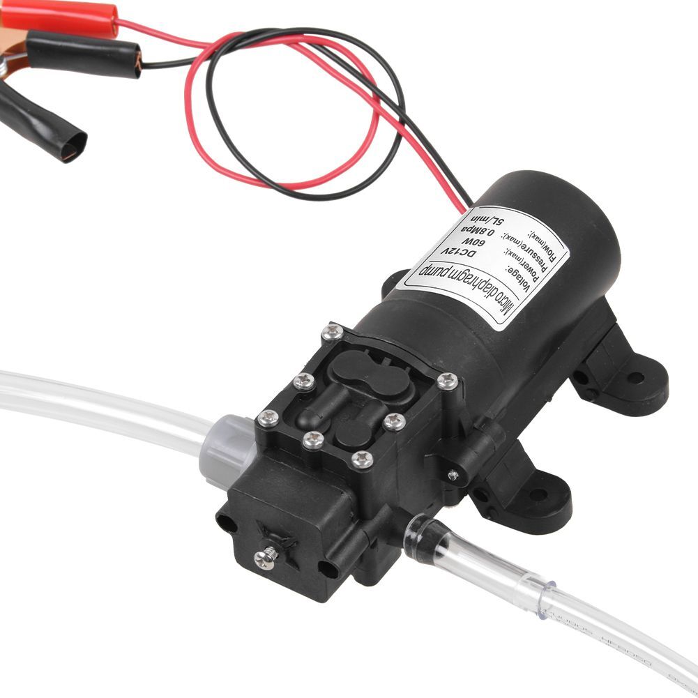 Motor Oil Fuel Fluid Extractor Electric Siphon Transfer Change Pump 12V & 3 Hose