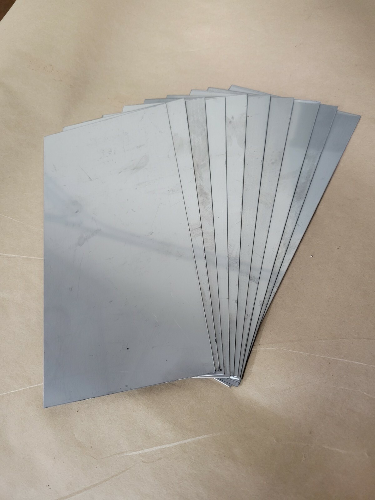Aluminum 6061-T6 plate .100THK. 5″ x 8″ (10 pcs)