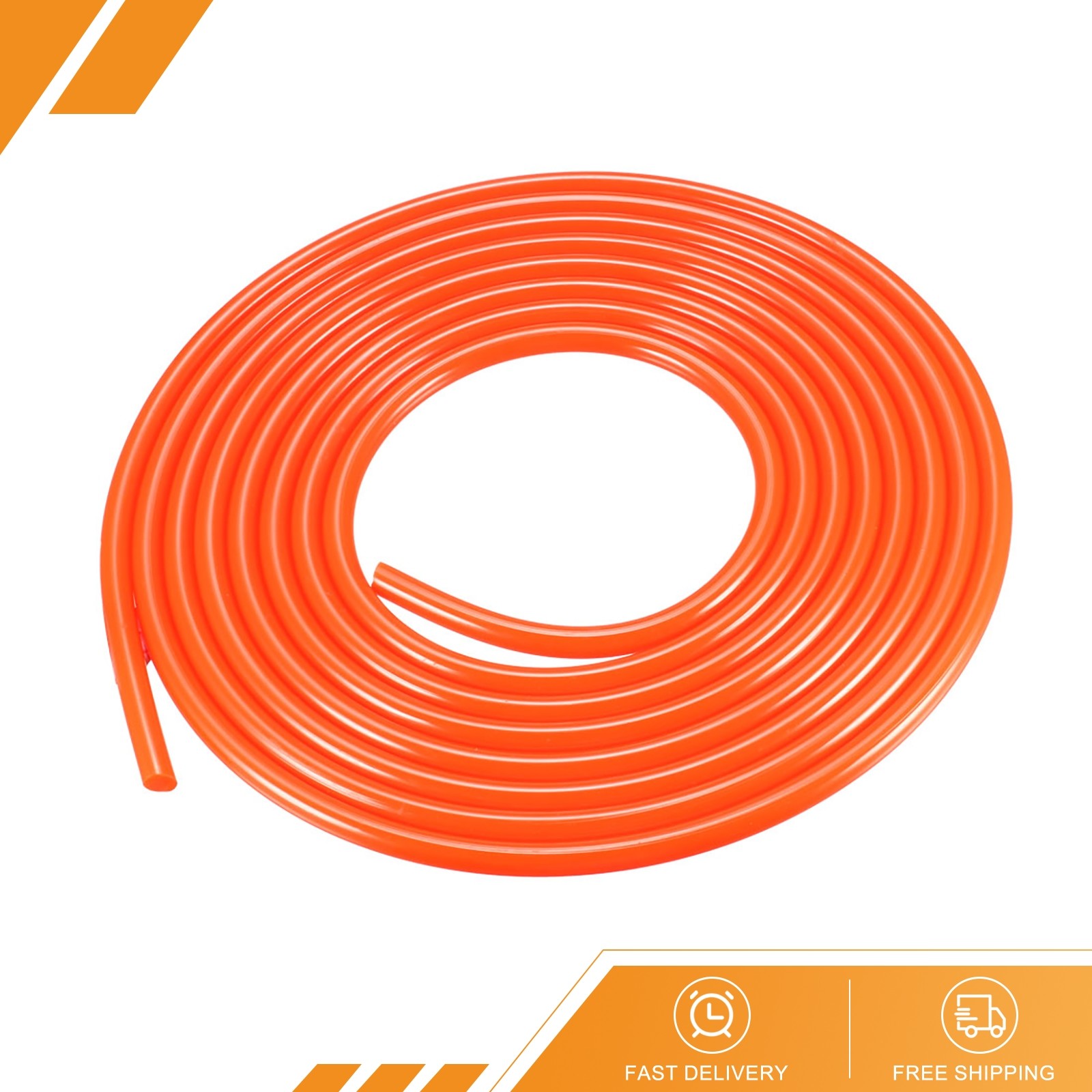 10 Feet 6mm PU Transmission Round Belt Urethane Belting Orange