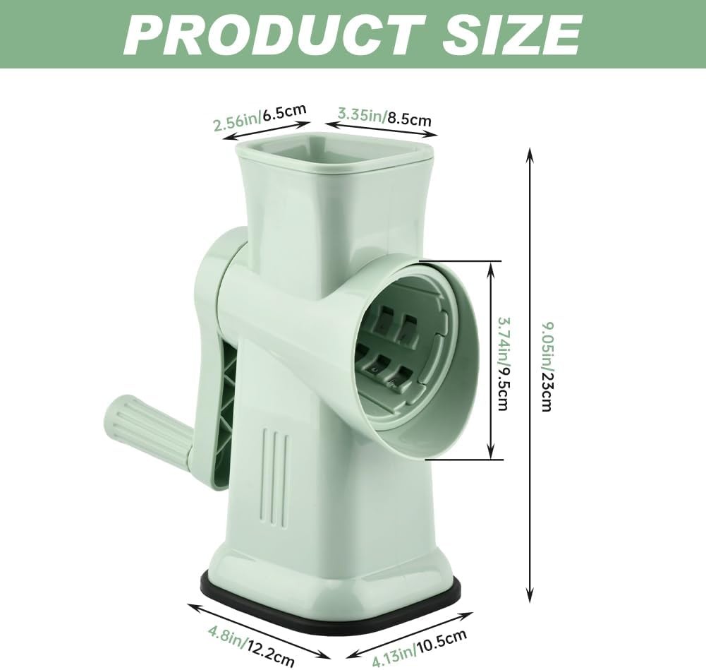 Home Use Rotary Ice Shaver W/ Handle Manual Hand Crank Snow Cone Maker Machine