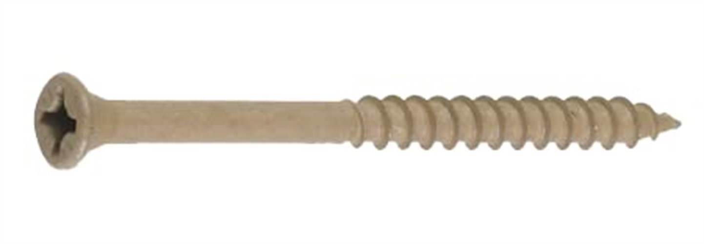 FastenMaster FMGD312-75 GuardDog Tan Exterior Wood Screws #9 x 3-1/2 L in.
