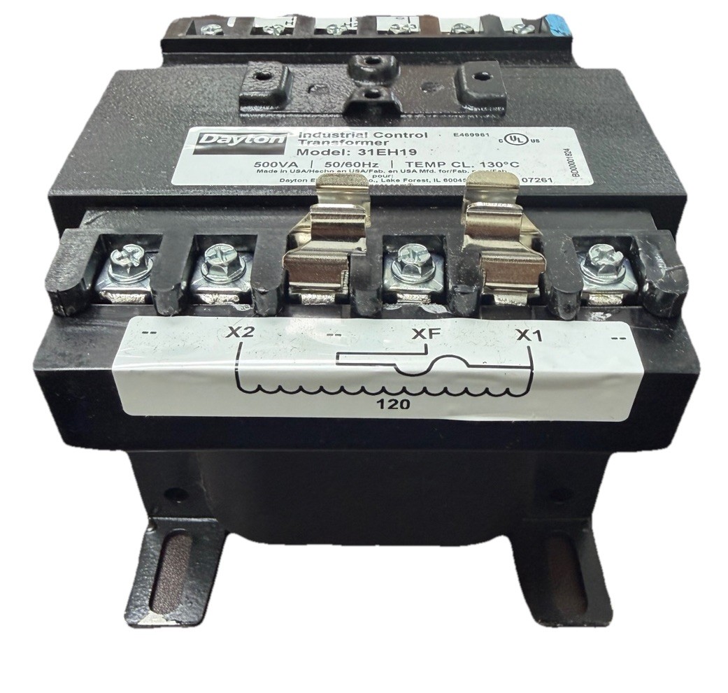 Dayton Control Transformer, 500 VA, 120V AC, 208/277V AC 31EH19 Minor blemish