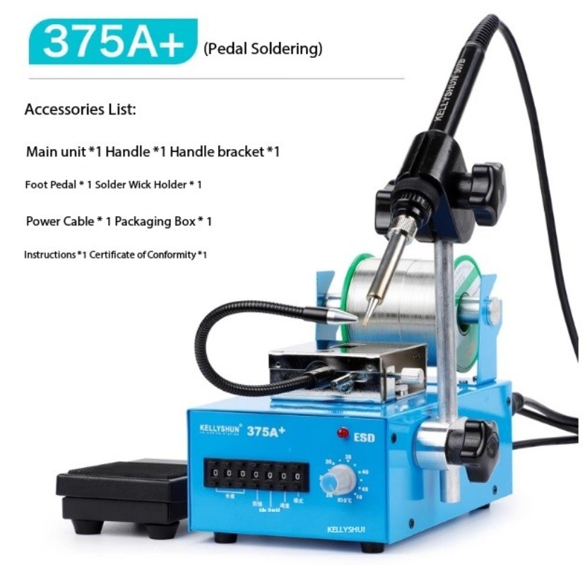 Industrial Grade Digital Solder Tin Feeding Welding Table 375C Soldering