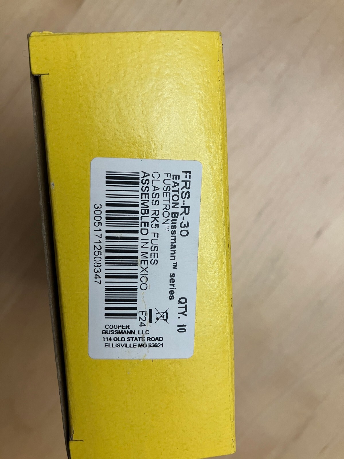 Lot Of 10, NEW Bussmann FRS-R-30A, Fuses RK5, 30A, 600v. New In Box , Lot of 10