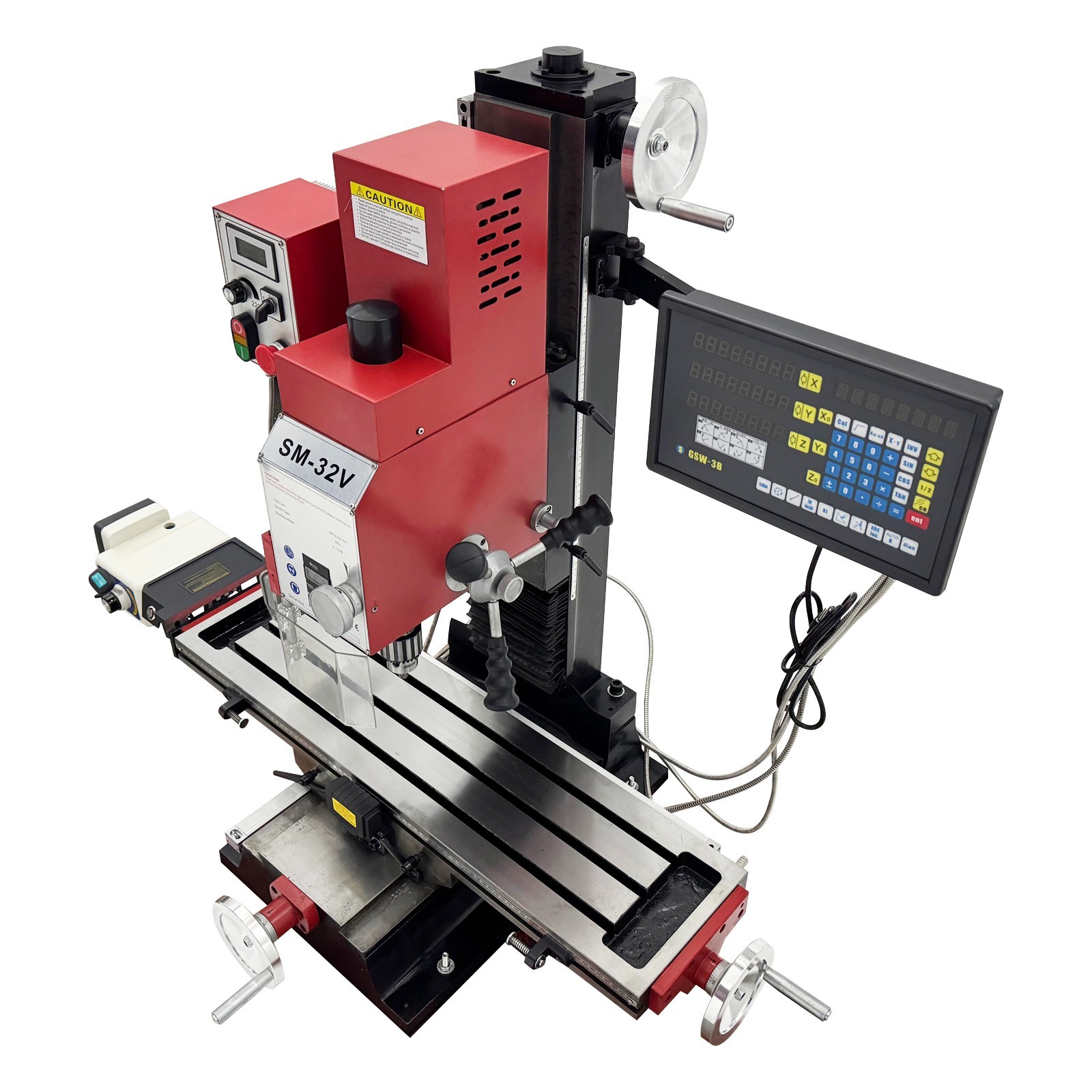 Precision Milling and Drilling Machine 1500W 3-Axis 50-2250RPM for Metalworking