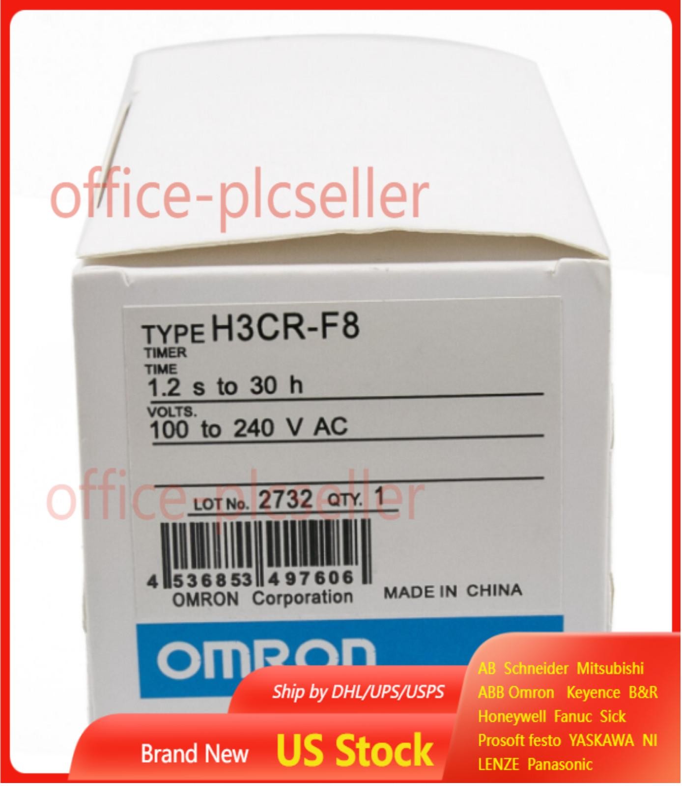 1PC New Omron H3CR-F8 PLC Twin Timer 100-240V AC Free Shipping US Free TAX