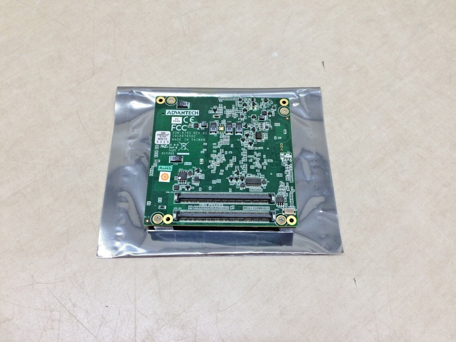 Advantech SOM-6765 Intel Atom Embedded Module CPU 19C6676502 Board Computer A1