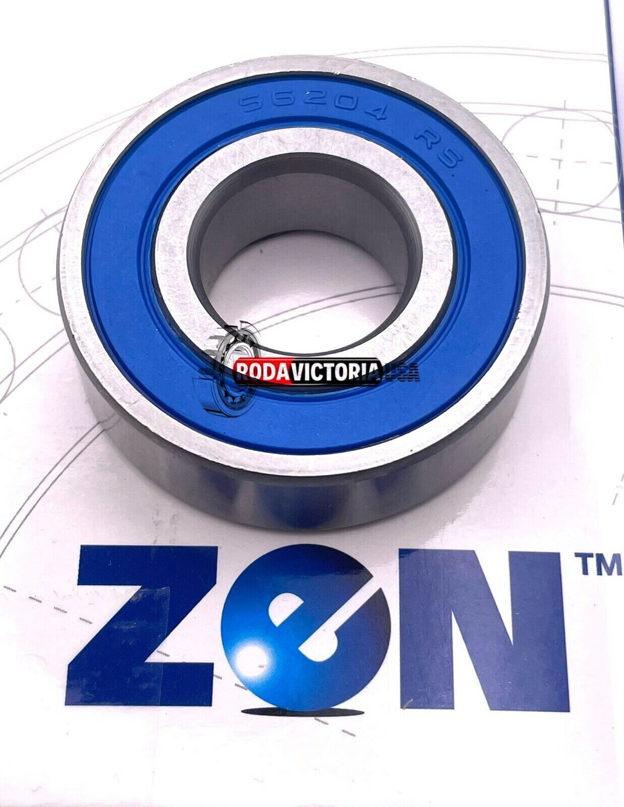 ZEN S6204 2RS STAINLESS STEEL BEARING, RUBBER SEALED W6204 2RS 20x47x14 mm
