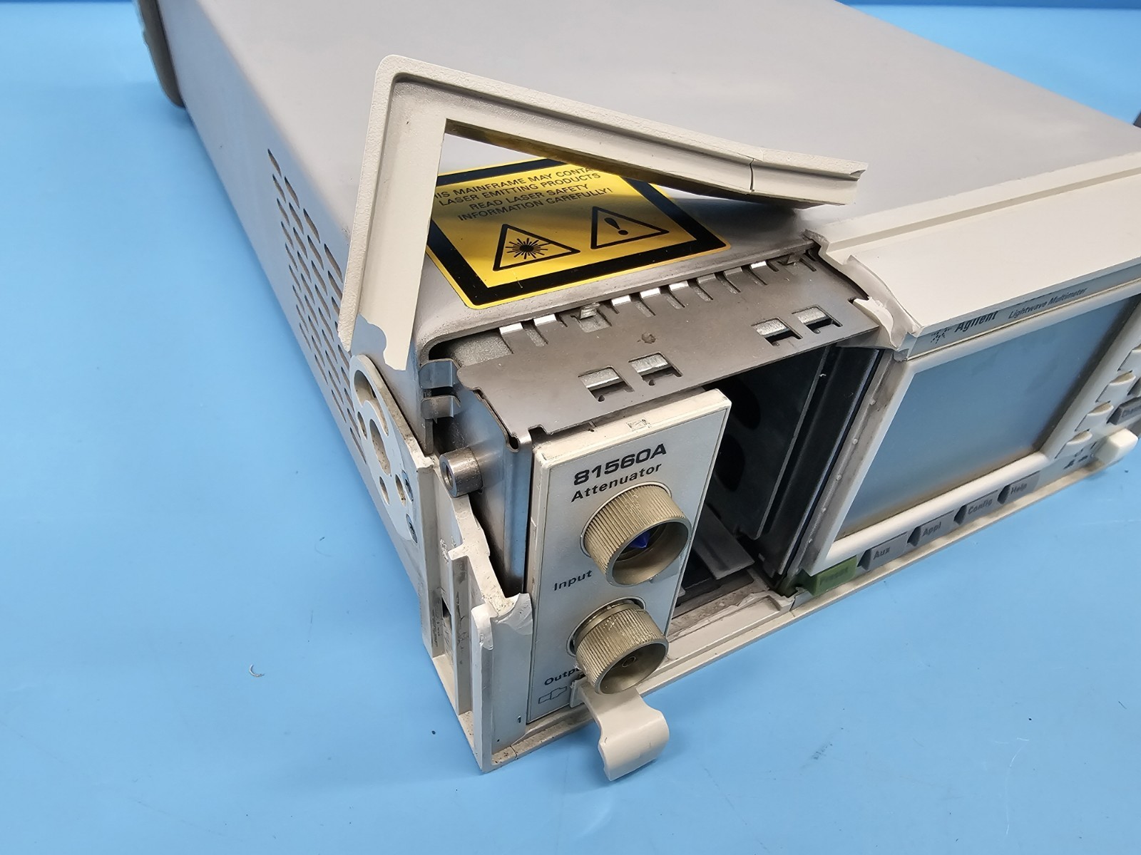 AGILENT 8163A Lightwave Multimeter , 81560A Optical Attenuator /w 11593A