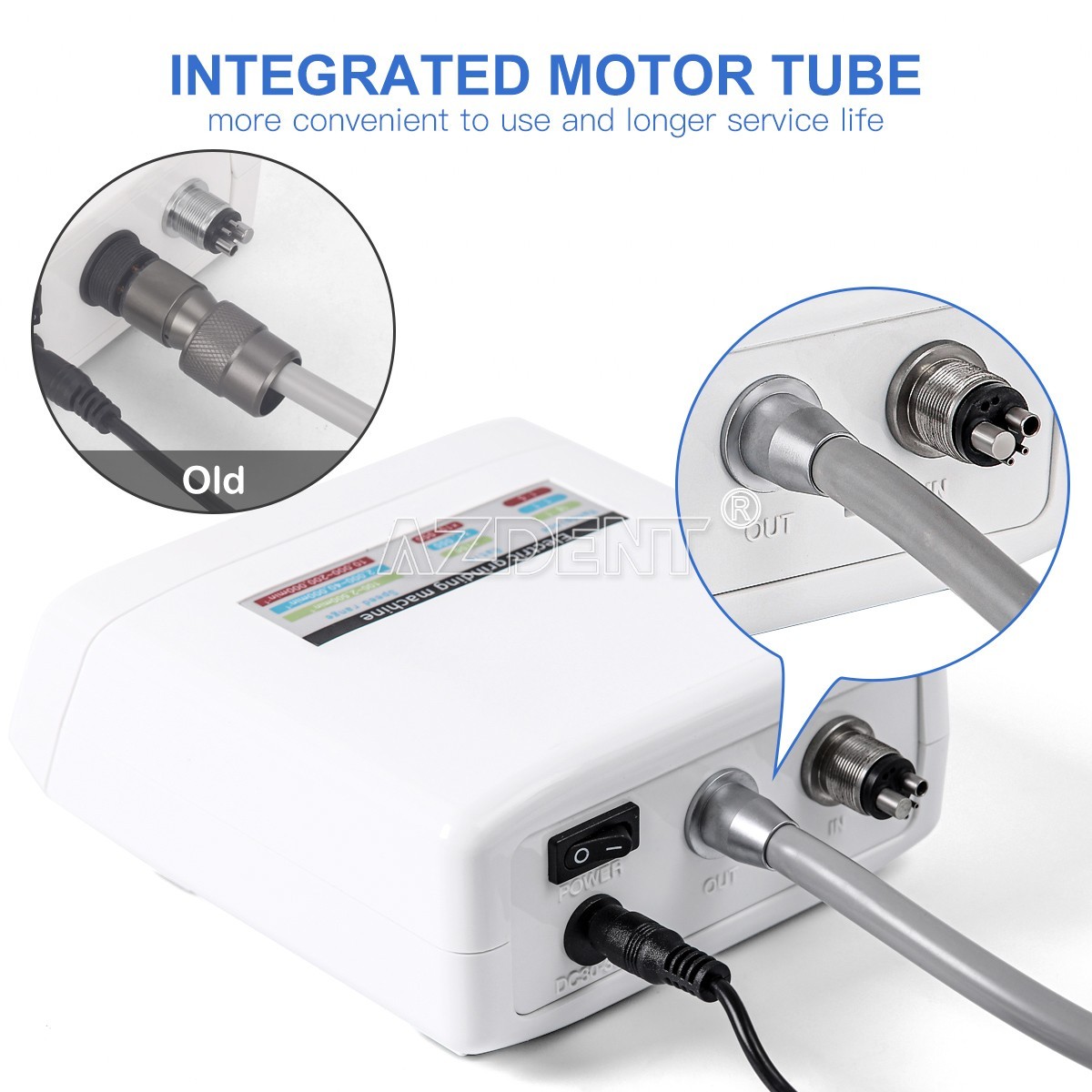 AZDENT Dental Electric LED Brushless Micro Motor Fit For E-type Handpieces