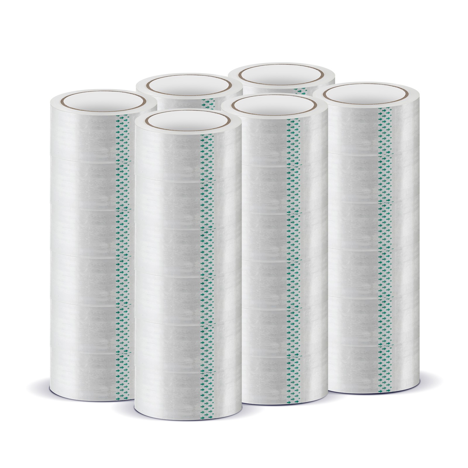 36 Rolls Heavy Duty Clear Packaging Tape w/ 1.89″ Wide Total 2360 Yards 1.77 MIL