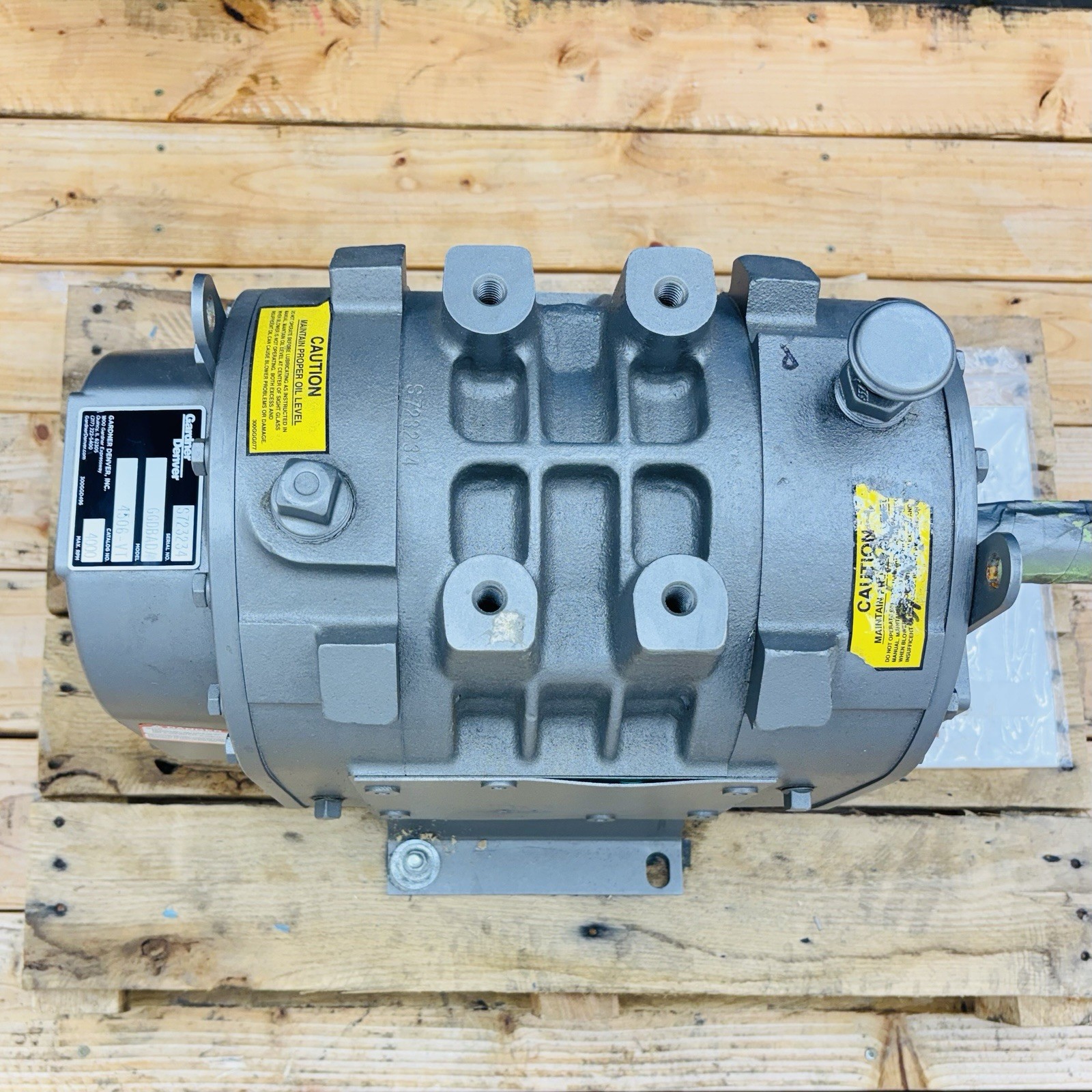 Gardner Denver 4506-VT Positive Displacement Blower GGDBADA – New 4000 RPM Max
