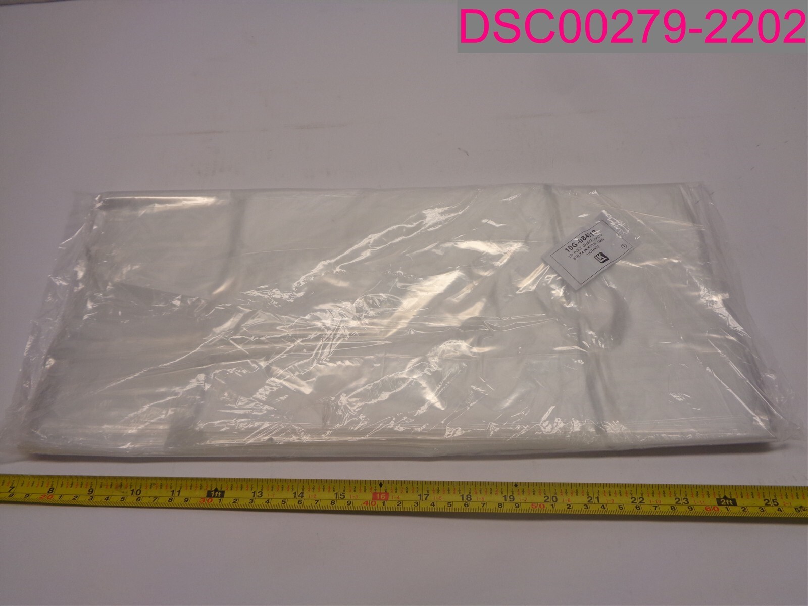 QTY=1,000 (10 Packs of 100); LD Poly Gusset Bags 10G-084018 8″x4″x18″ 1Mil.