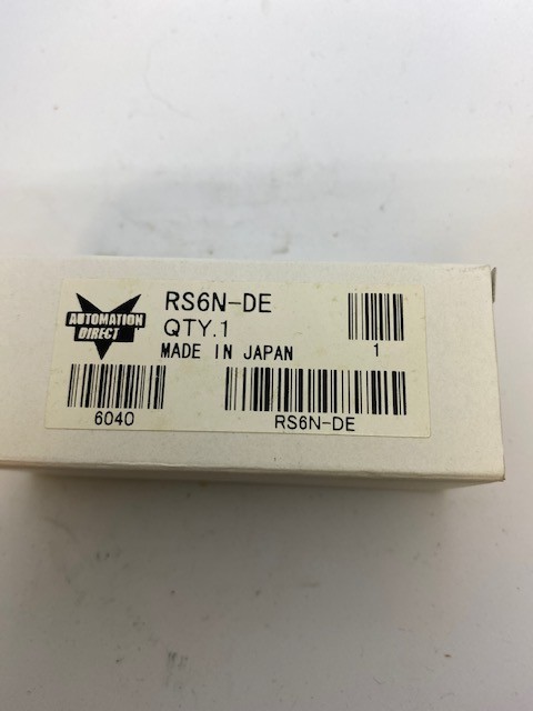AUTOMATION DIRECT RS6N-DE 24VDC Electromechanical Card Relay 24VDC Coil with TY3