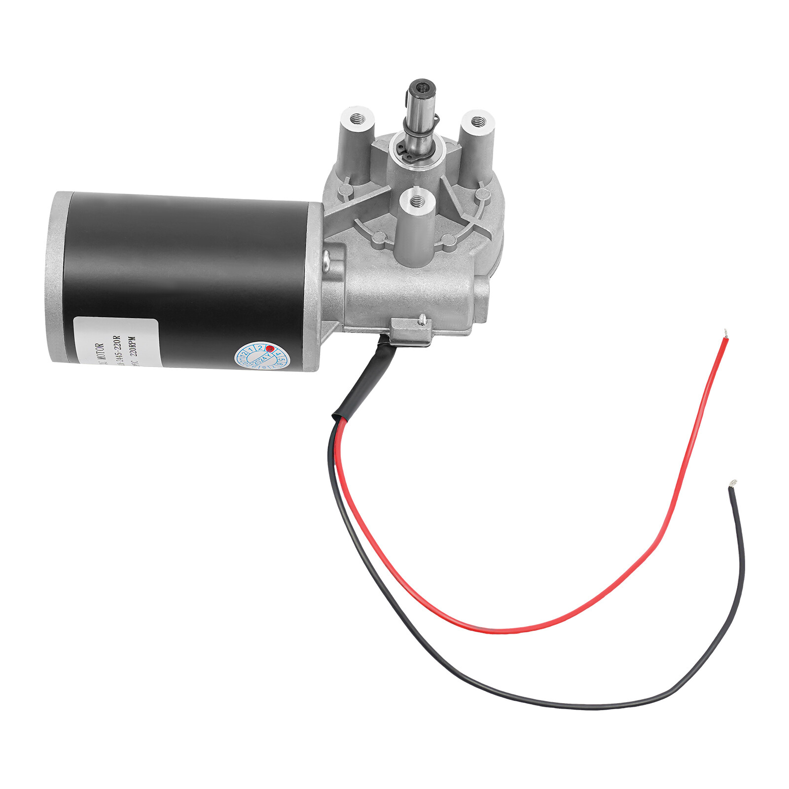 Electric Worm Gear Motor Right Angle Reversible 220 RPM Torque 45W DC 24V
