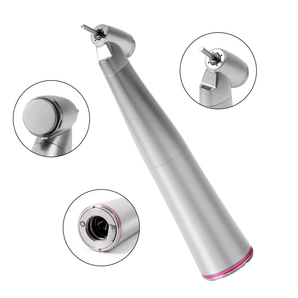 Dental 45° 1:4.2 Increasing Contra Angle Fiber Optic Handpiece Inner External