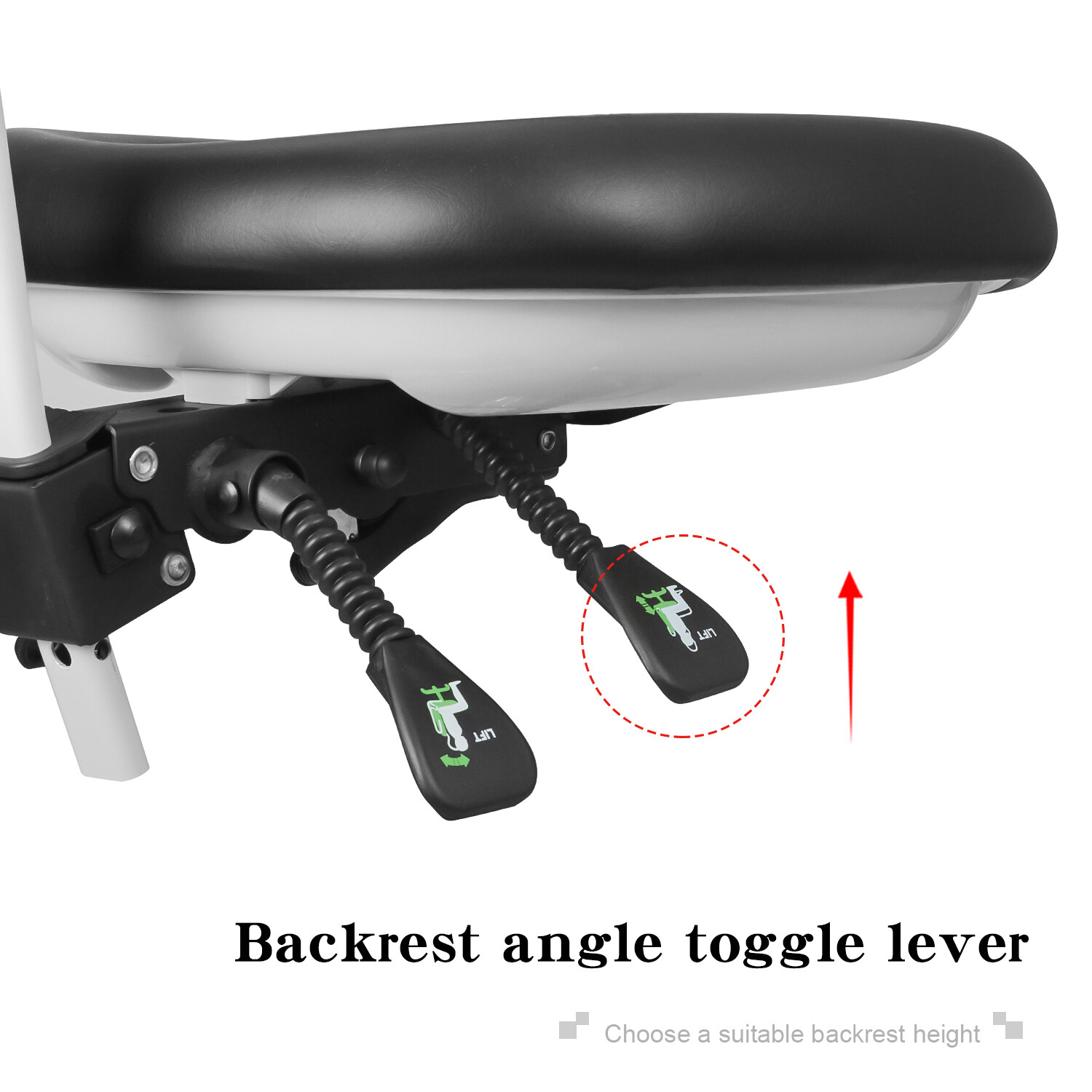 Adjustable Dental Chair Doctor Assistant Chair 360° Armrest Footrest PU Black US