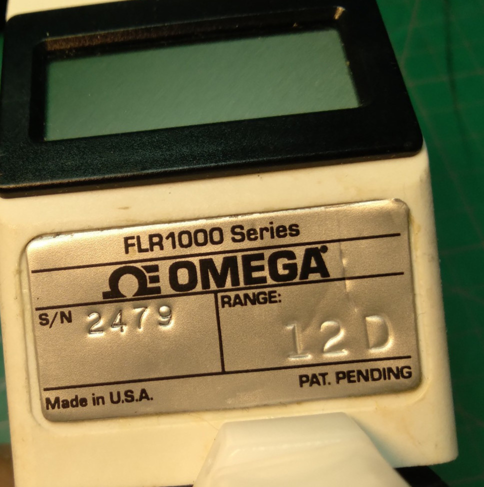 Omega Engineering FLR1012-D Liquid Flow Sensor with Display, 0.5-5 L/min