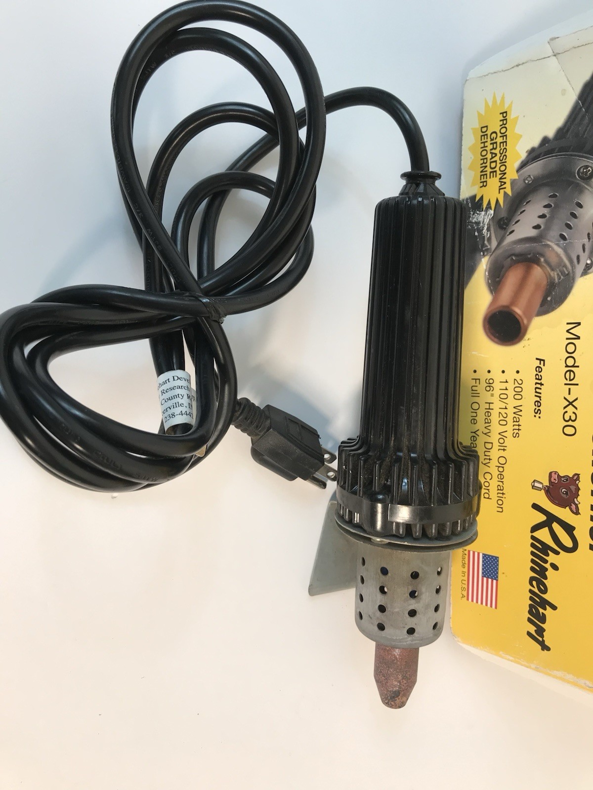 Rhinehart Model X-30 Electric Dehorner Professional Grade: Goats, Cows, Sheep