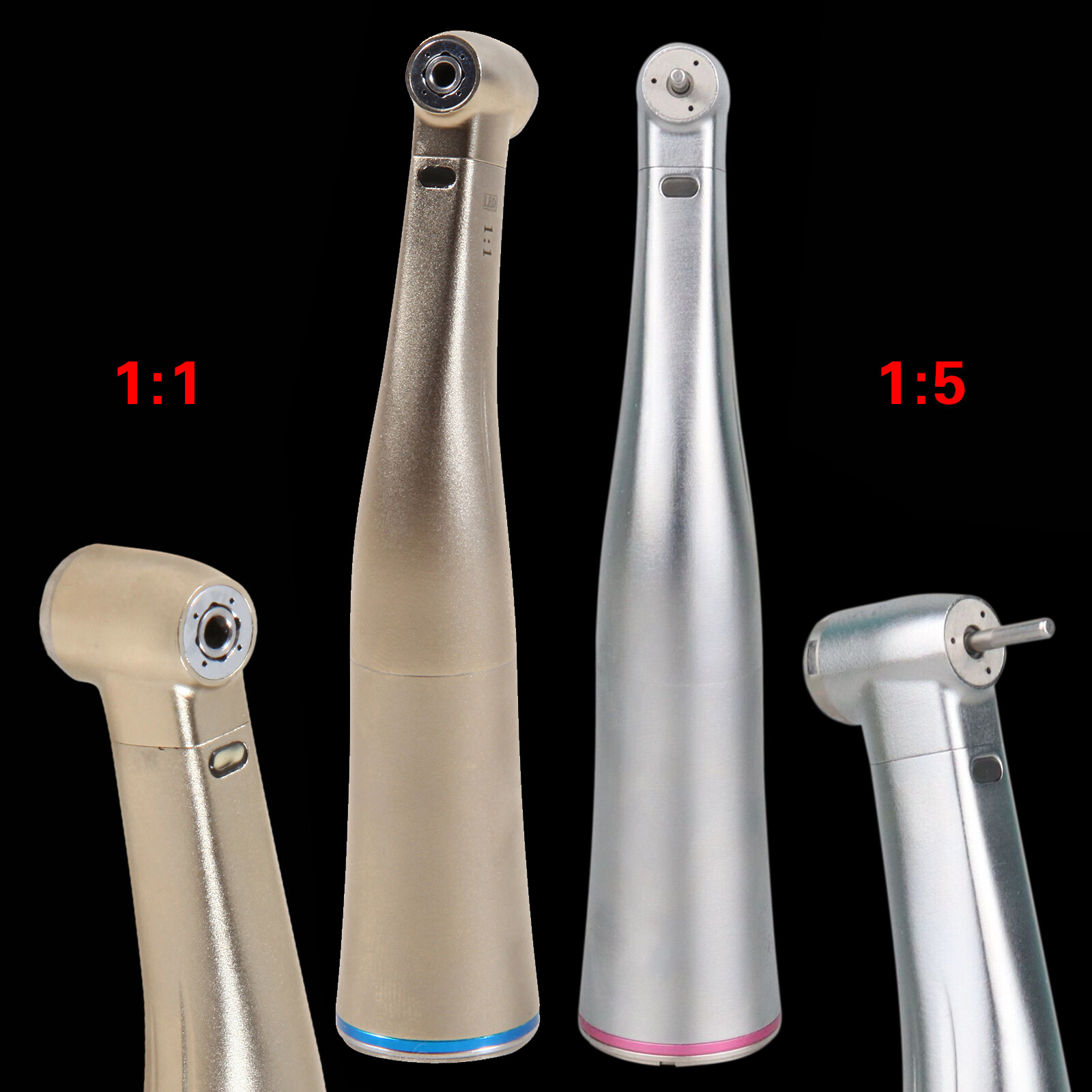Dental Implant 1:5 1:1 NO-LED /Fiber Optic Contra Angle Handpiece