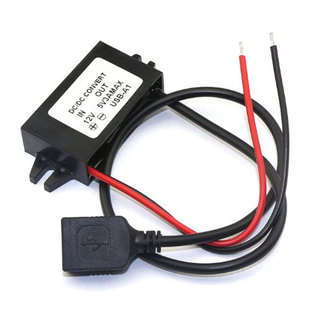 2x DC 12V to 5V 3A 15W Step down USB Converter Regulator Adapter For car Charger