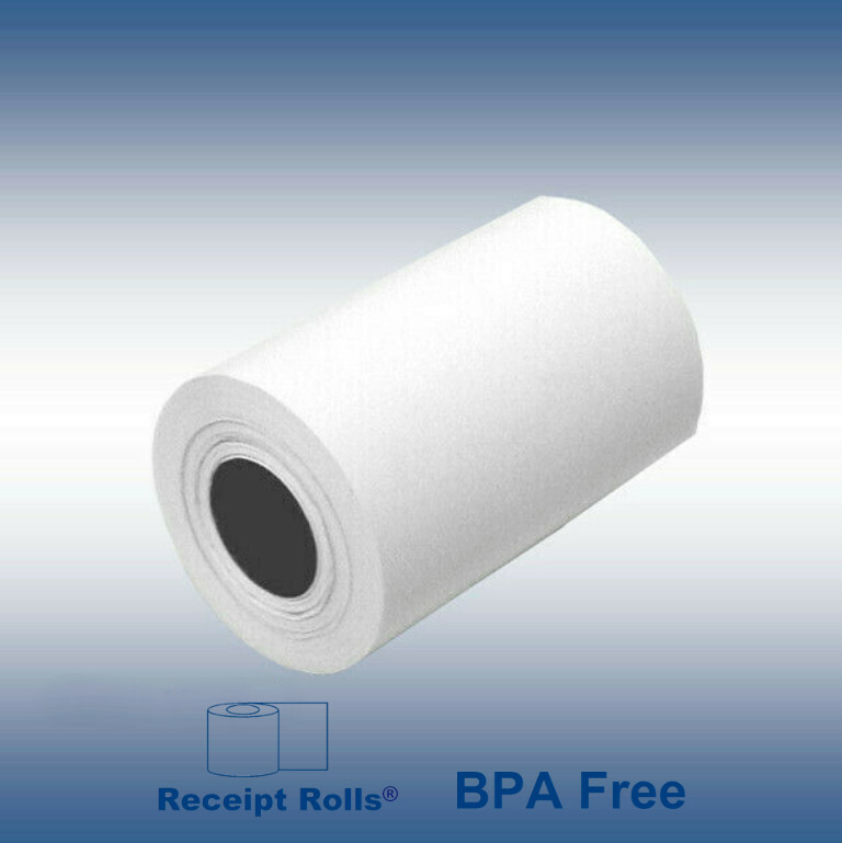 2 1/4″ x 50′ Credit Card BPA Free Thermal Paper Rolls Nurit 8000 100 rolls
