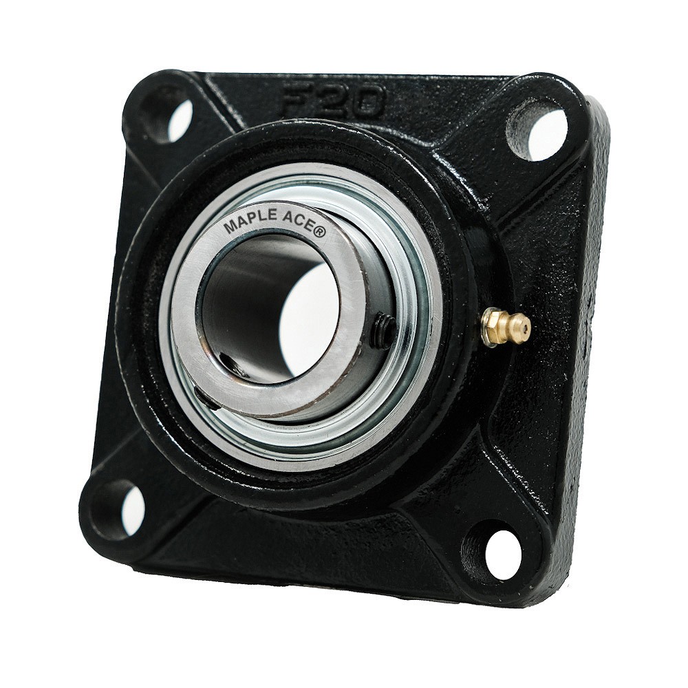 UCF206 Flange Bearing 30mm Bore, 4-Bolt, Solid Base, 3 Lips Seal (Qty 1)