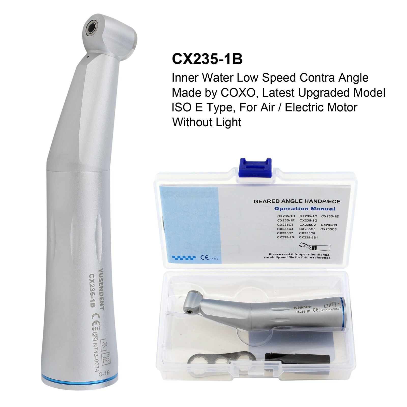 Dental Electric Handpiece 1:5 1:4.2 Contra Angle 45 Degree Surgical LED NSK KAVO