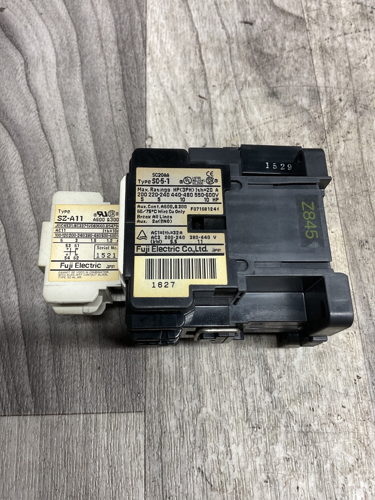 Fuji Electric SC-5-1 / SC51 Contactor 100/110V 60hz Coil #4020X106
