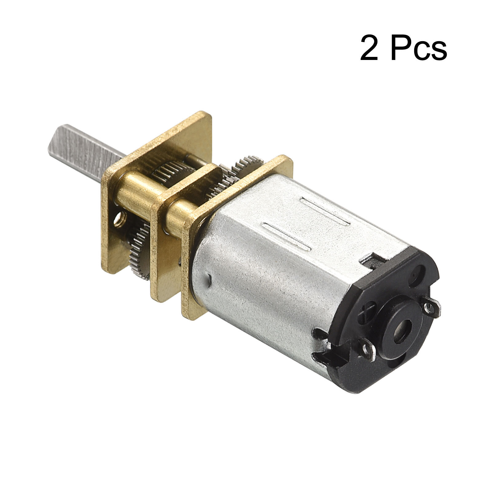 2 Packs DC 6V 40RPM Micro Speed Reduction Gear Motor, with Full Metal Gearbox