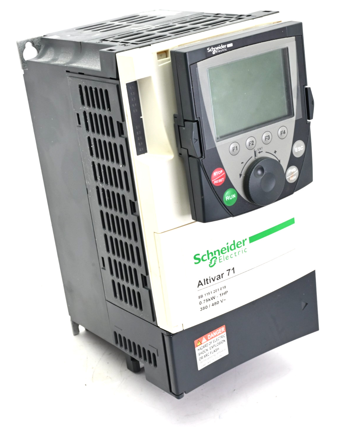 Schneider Electric Altivar 71 ATV71H075N4, .75KW – 1HP, 380-480V 3P