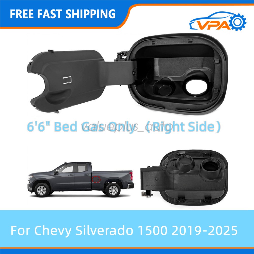 Fuel Tank Filler Pipe Housing with Cap Door Fit for Chevy Silverado 1500 2019-24