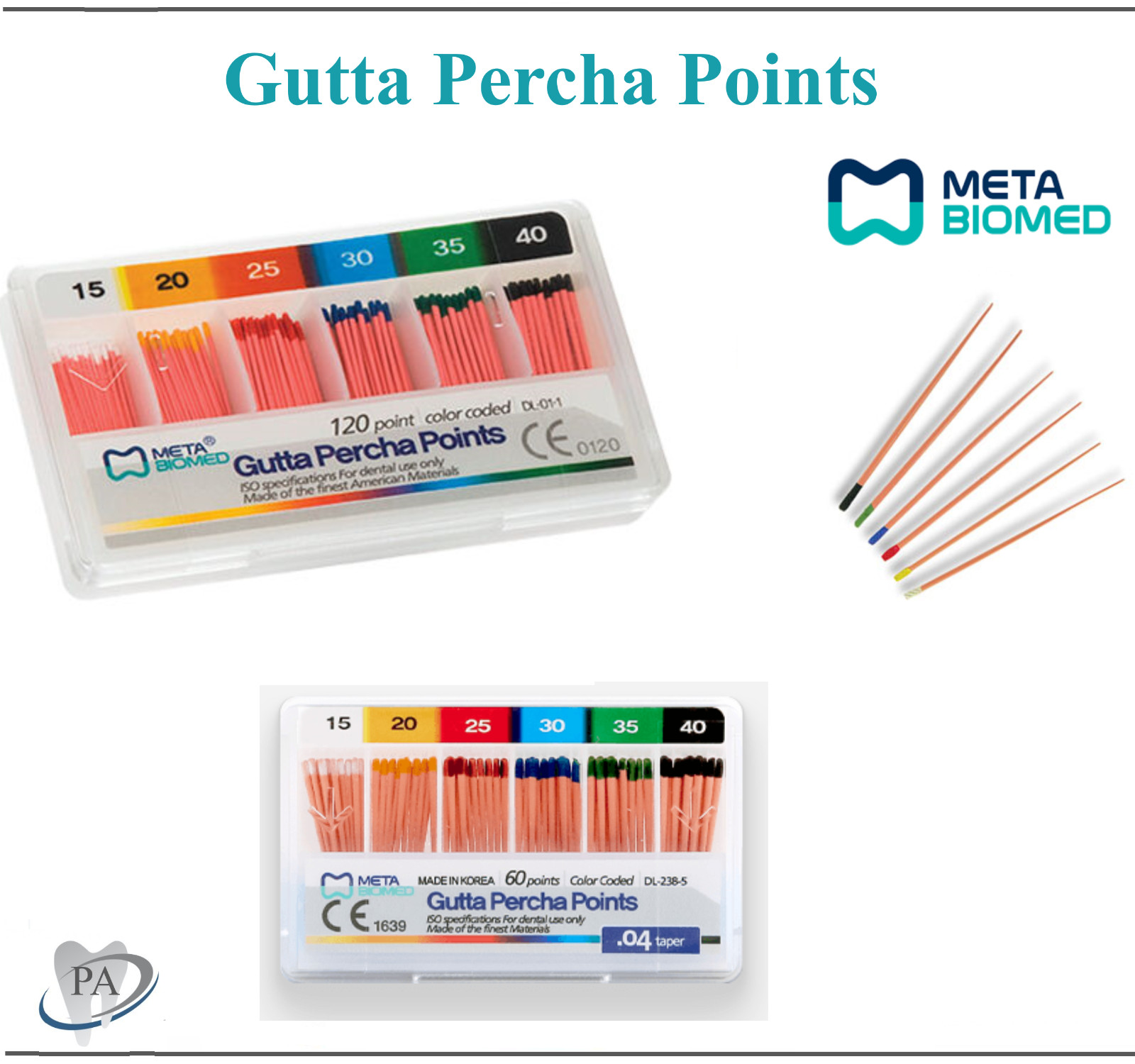 Dental Endo GUTTA PERCHA POINTS Taper 0.4 or 0.6 All Sizes #15 20 25 35 40 45 50