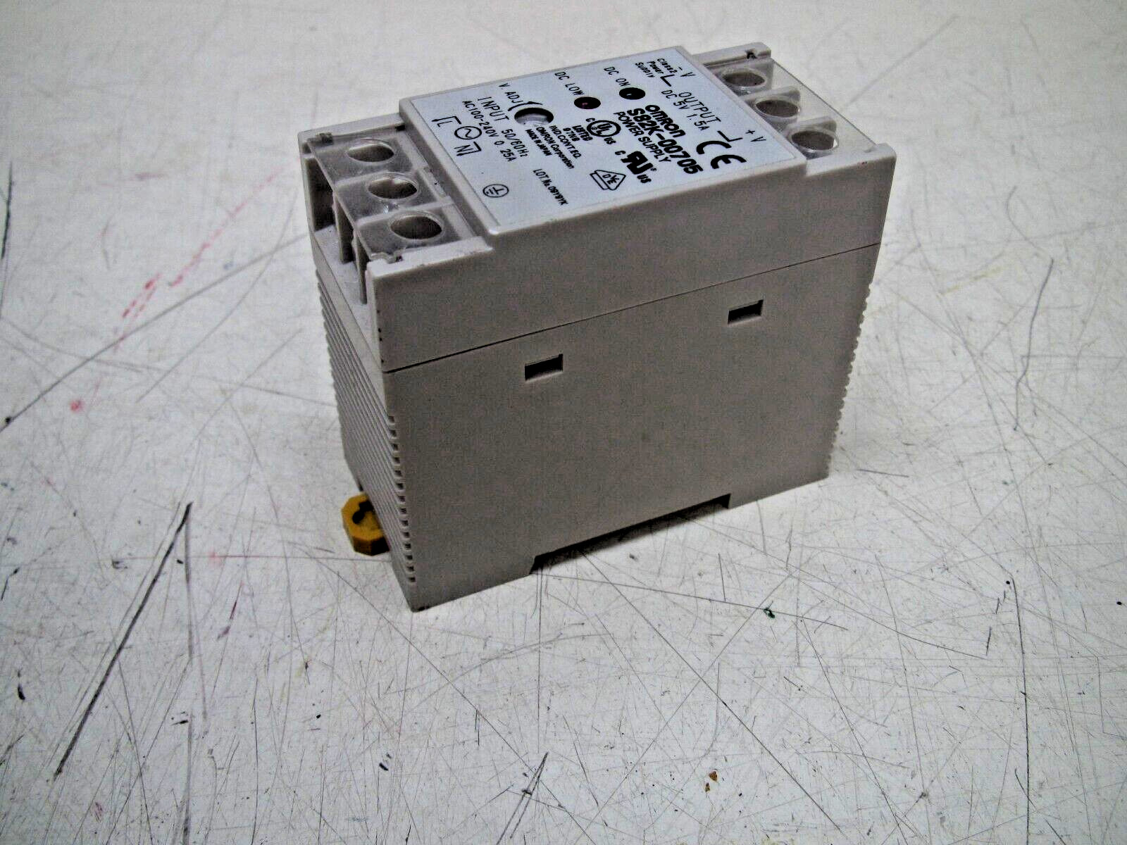 Omron DIN Rail Power Supply P/N: S82K-00705 FREE SHIPPING