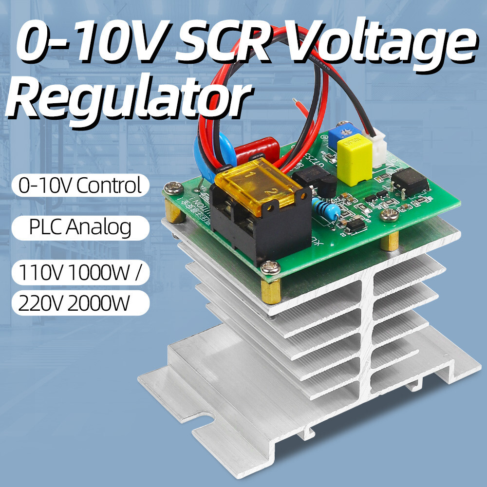 0-10V SCR Voltage Regulator AC 110-220V Motor Speed Controller Thermostat Dimmer