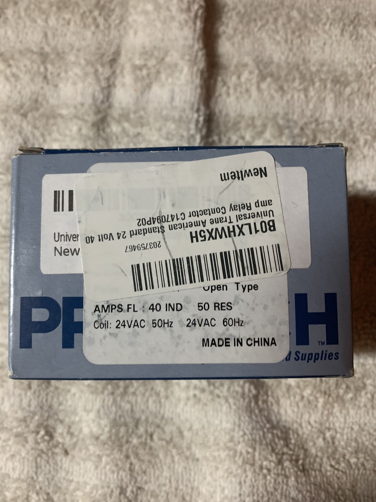 Universal Trane American Standard 24 Volt 40 Amp Relay Contactor C147094P02