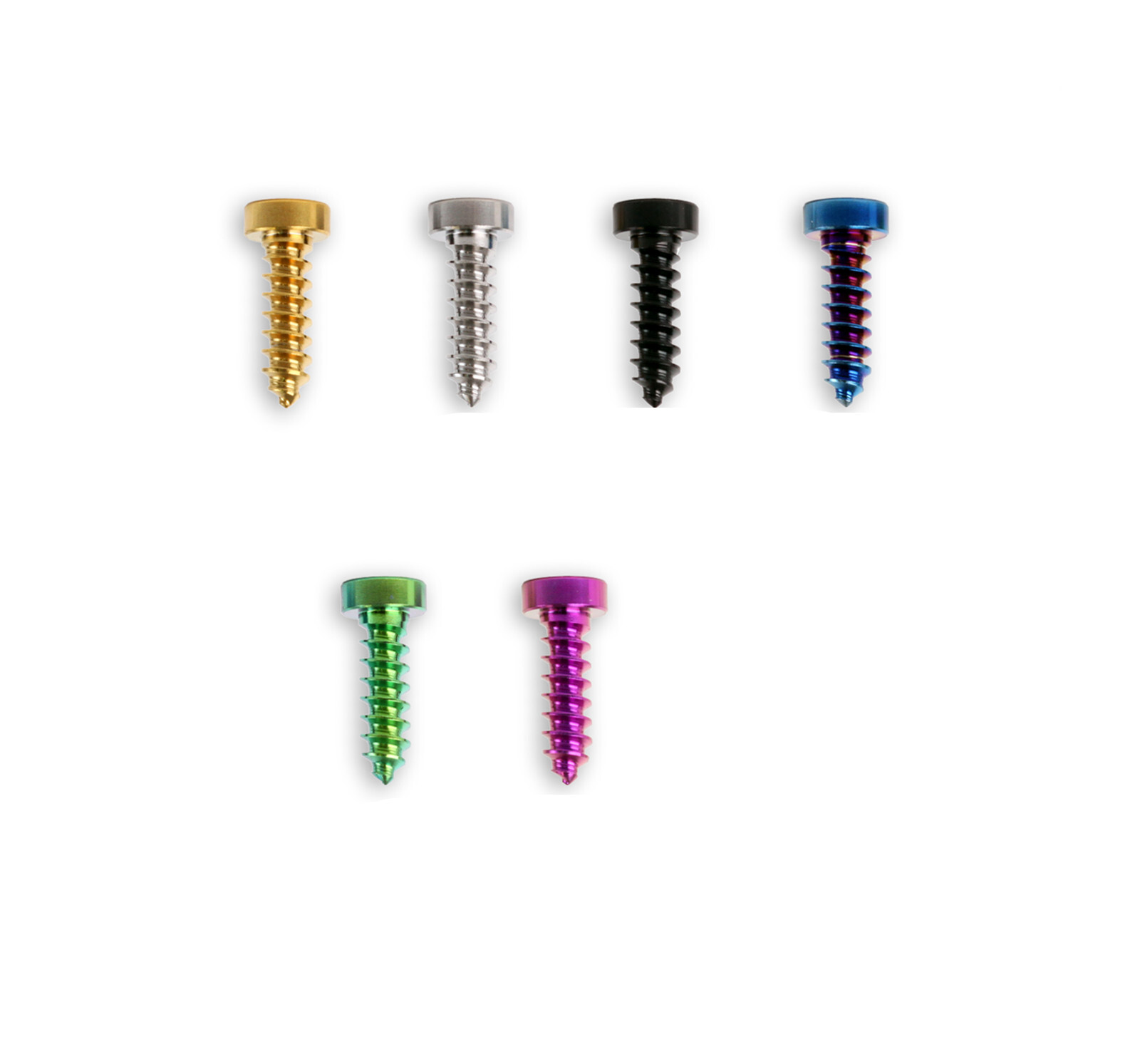 TC4 Titanium Alloy Self-tapping Screw Motorcycle Housing Screws M6x16 20 25 30mm