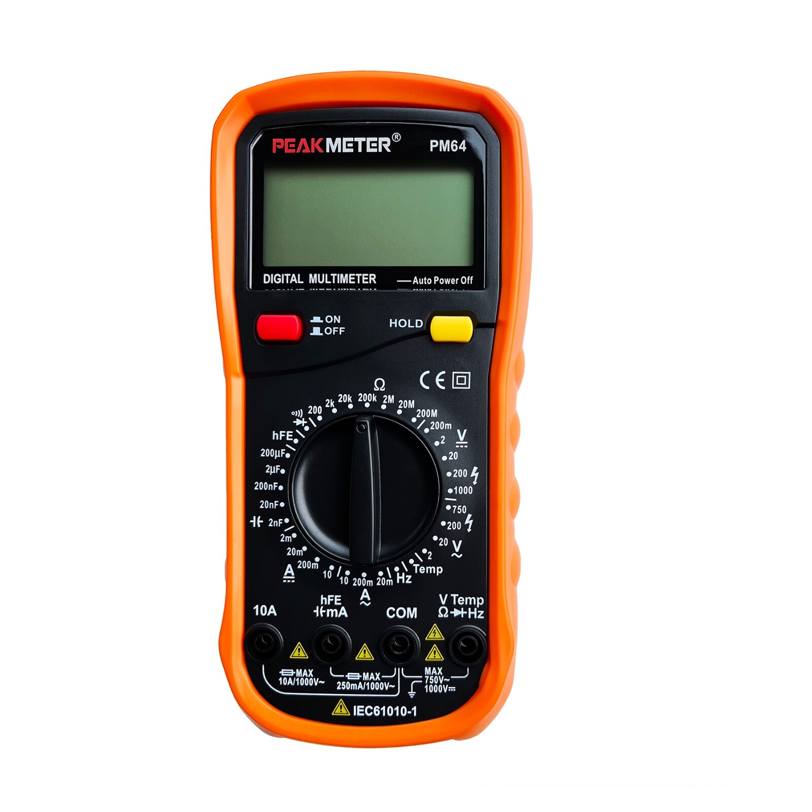 Peakmeter CAT-III 1000V Digital Manual Multimeter (CAT-IV 600V), AC/DC