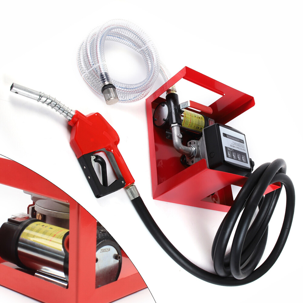 175W Electric Fuel Oil Transfer Pump Oil Transfer Pump With Fuel Meter Nozzle