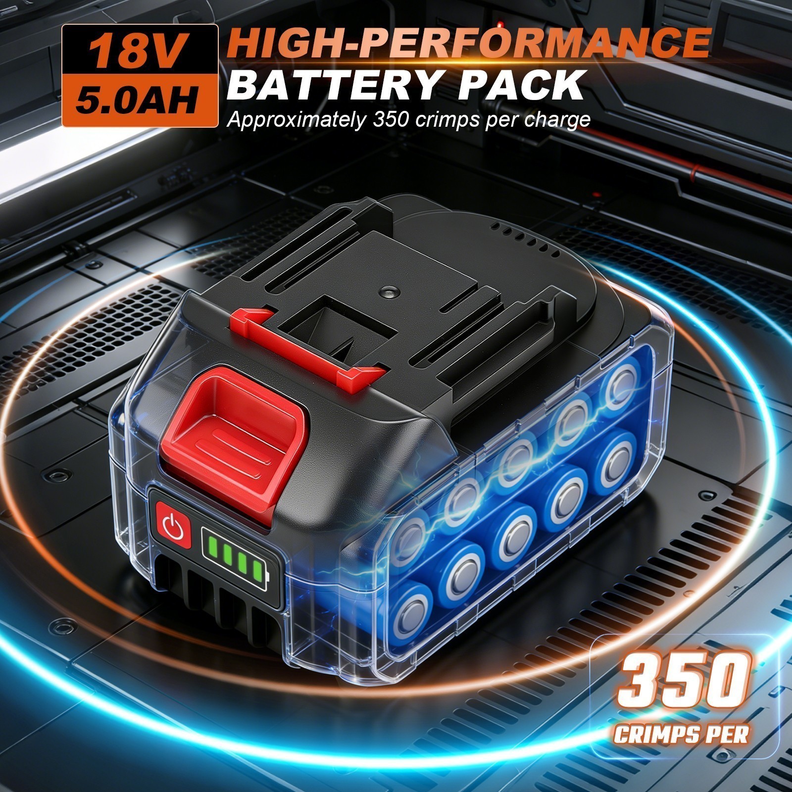Compact Propress Tool Universal Jaws 2 * 18V 5.0AH Battery for Copper Pipe