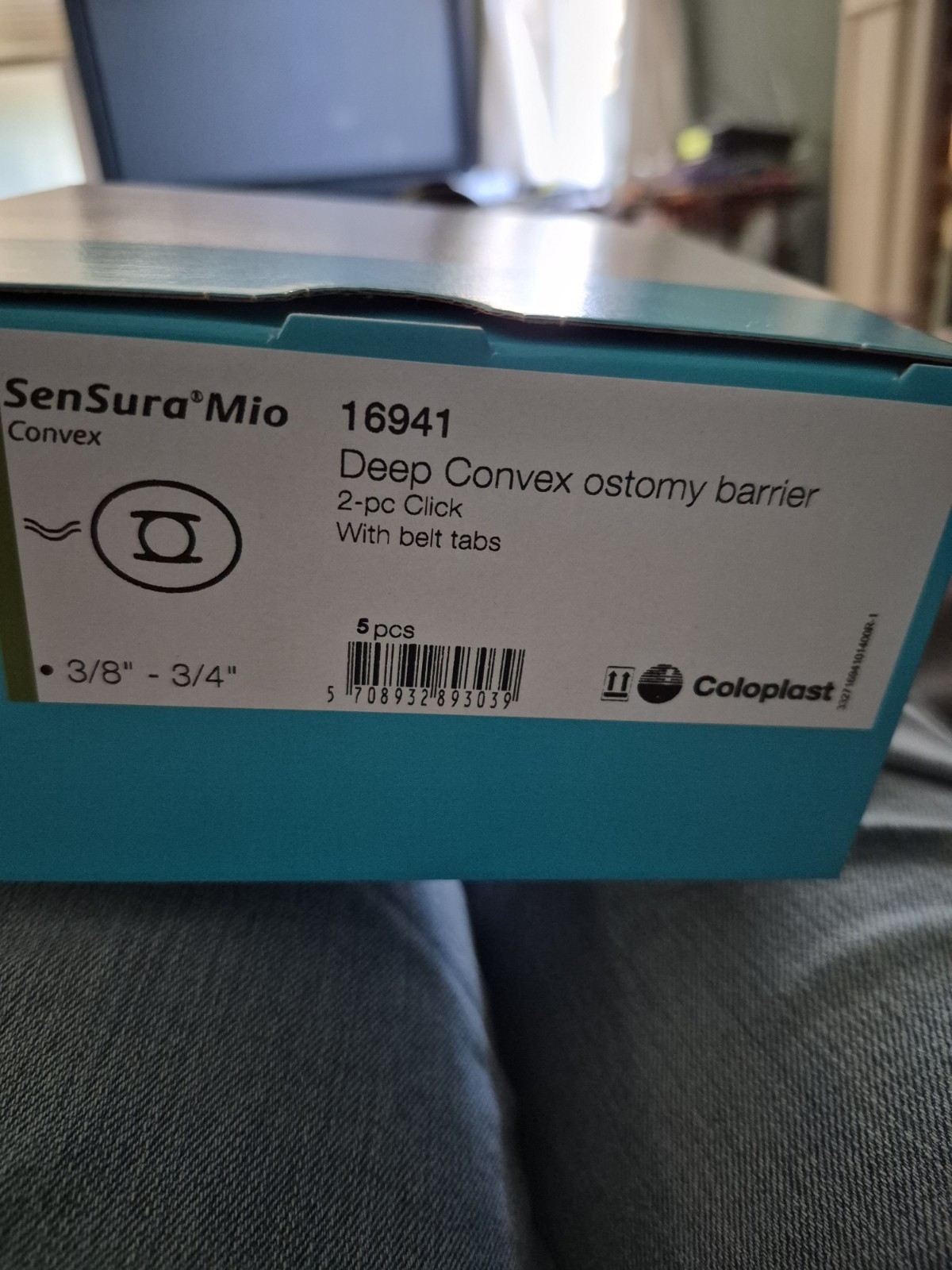 Coloplast SenSura Mio 16941 Deep Convex Pre-Cut Ostomy Barrier 2-Pc